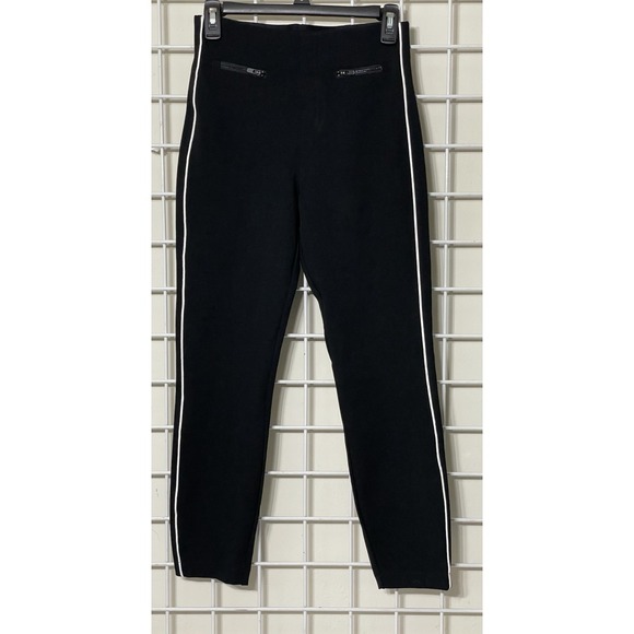 EUC  Spanx Women's Black Ankle Piped‎ Skinny Perfect Pants SIZE Small - Picture 2 of 8